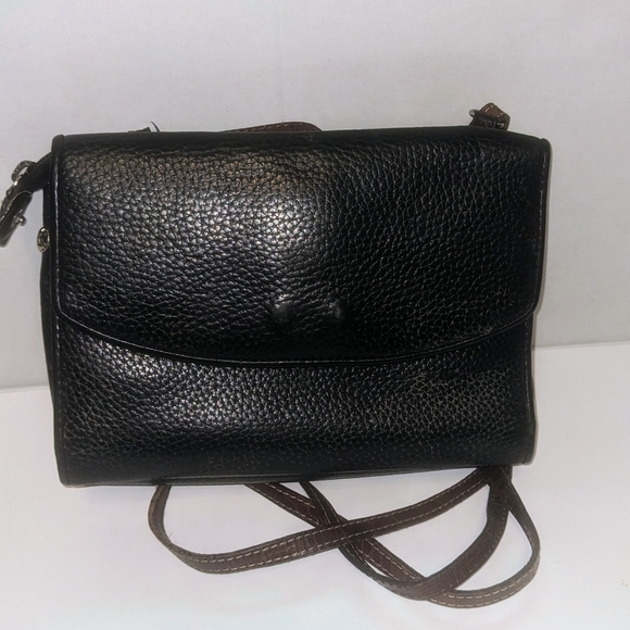 Vintage Brighton "Hudson" Crossbody Organizer Bag - Black - Picture 2 of 13